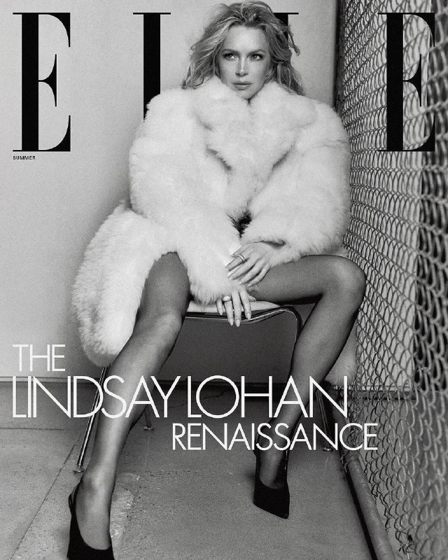 Линдси Лохан блистает в новой фотосессии для журнала Elle